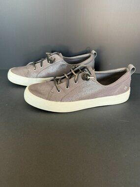 Sperry Top-Sider Crest Vibe Metallic Shimmer Canvas Sneakers